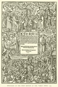 Portada de la primera edición de la Gran Biblia, 1539