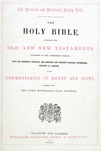 Página de título de La Santa Biblia de English School