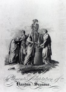 Página de título de la adaptación para piano de Muzio Clementi del oratorio Las Estaciones de Joseph Haydn