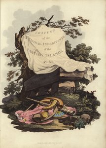 Página de Título de El Traje de los Habitantes Originales de las Islas Británicas
