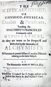 Portada de The Sceptical Chymist por Robert Boyle, 1661