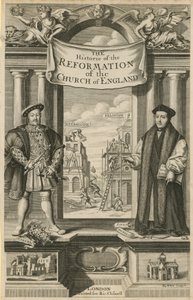 Página de título de La Historia de la Reforma de la Iglesia de Inglaterra de English School