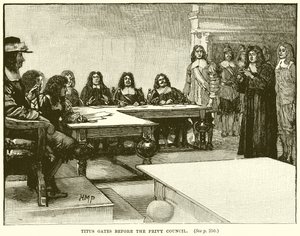Titus Oates ante el Consejo Privado