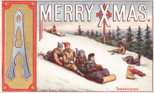 Tobogán, tarjeta de Navidad de English School