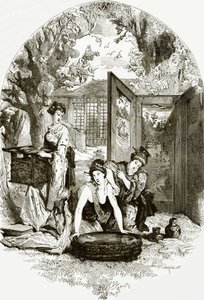 Toilette de una dama japonesa
