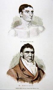 Tom Belcher y Gregson, de una impresión publicada en 1813