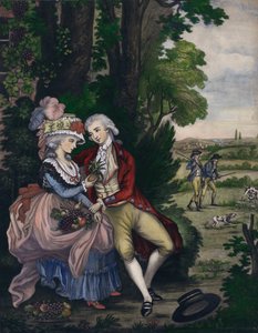 Tom Jones y Sophia Western, escena de la novela cómica de Henry Fielding 