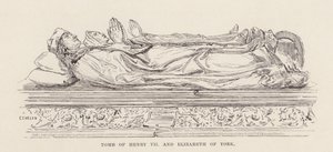 Tumba de Enrique VII e Isabel de York (litografía) de English School