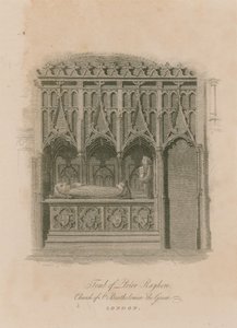 Tumba del Prior Rayhere, Iglesia de San Bartolomé el Grande, Smithfield de English School