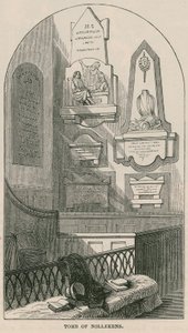 Tumba del artista Joseph Nollekens, Iglesia de Paddington, Londres de English School