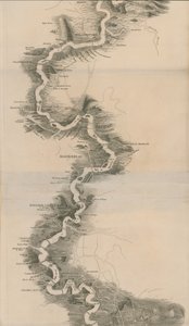 Mapa panorámico de Tombleson del Támesis y Medway