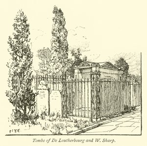 Tumbas de De Loutherbourg y W Sharp