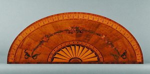 Parte superior de una mesa Demi-Lune, c.1775 de English School