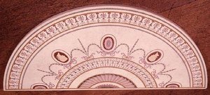 Parte superior de la mesa lateral de Robert Adam y Thomas Chippendale, diseño incrustado en scagliola, c.1755 de English School