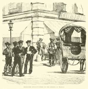 Toreros en las calles de Madrid