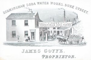 Tarjeta comercial, Birmingham Soda Water Works de English School
