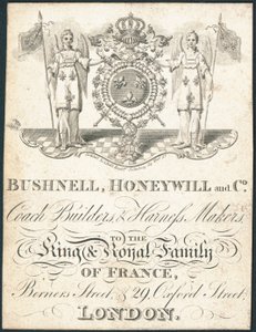 Tarjeta comercial, Bushnell, Honeywill and Co