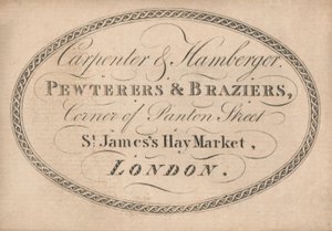 Tarjeta comercial, Carpenter & Hamberger de English School