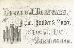 Tarjeta comercial, Edward J Bossward