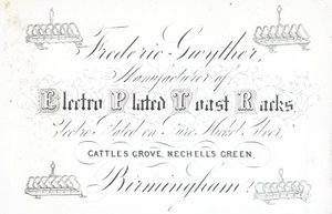 Tarjeta comercial, Frederic Gwyther