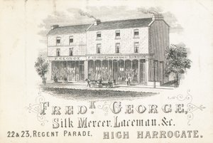 Tarjeta comercial, Frederick George, mercero de seda y encajero