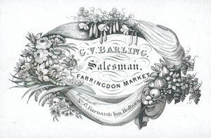 Tarjeta comercial, G V Barling de English School