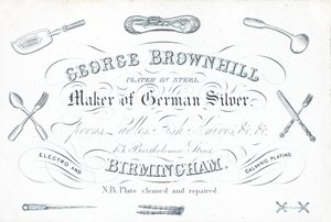 Tarjeta comercial, George Brownhill