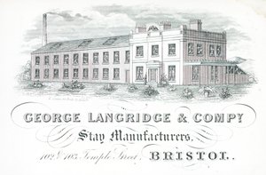 Tarjeta comercial, George Langridge & Company
