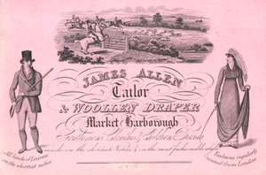 Tarjeta comercial, James Allen de English School