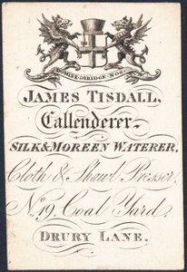Tarjeta comercial, James Tisdall