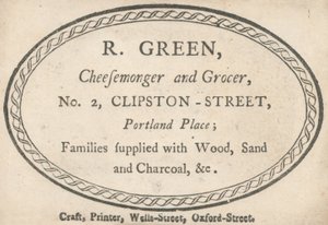 Tarjeta comercial, R Green de English School
