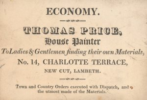 Tarjeta comercial, Thomas Price de English School