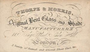 Tarjeta comercial, Thorpe & Morris de English School