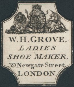 Tarjeta comercial, W H Grove de English School