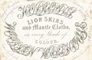 Tarjeta comercial, Woollen Warehouse de English School