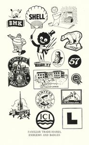 Señales comerciales: Marcas, emblemas y distintivos familiares (litografía) de English School