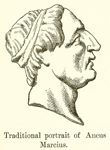 Retrato tradicional de Anco Marcio de English School