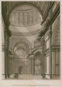 Transepto de la Catedral de San Pablo, Londres, desde la entrada norte de English School