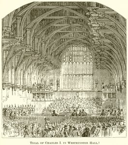 Juicio de Carlos I en Westminster Hall de English School