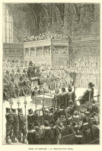 Juicio de Carlos I en Westminster Hall de English School