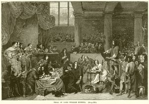 Juicio de Lord William Russell de English School