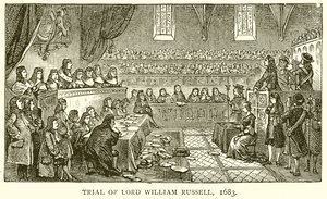 Juicio de Lord William Russell, 1683 de English School
