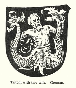 Tritón, con dos colas, alemán de English School