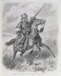 Soldado de la guardia del cuerpo del jeque de Bornu, de 