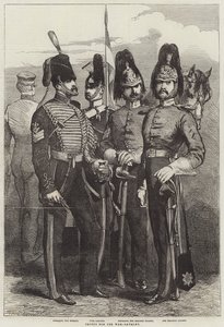Tropas para la Guerra, Caballería (grabado) de English School