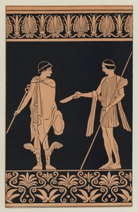 Trygaeus sobornando a Hermes con una copa de oro de English School