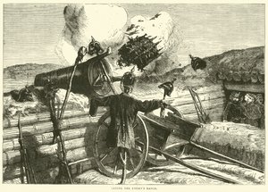Probando el alcance del enemigo, octubre de 1870 de English School