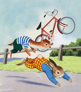 Tufty y bicicleta