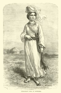 Chica turcomana de Bokhara de English School