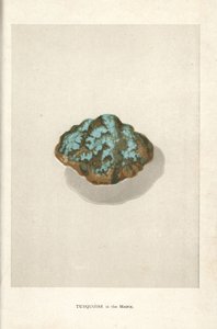 Turquesa en la matriz, de "Precious Stones and Gems" de Edwin Streeter, Londres, George Bell & Sons de English School